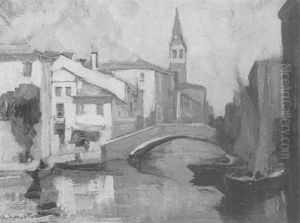 Canal In Venice by William Samuel Horton