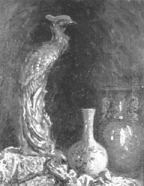 Still Life With Fine Porcelain And Oriental Robes - view 1