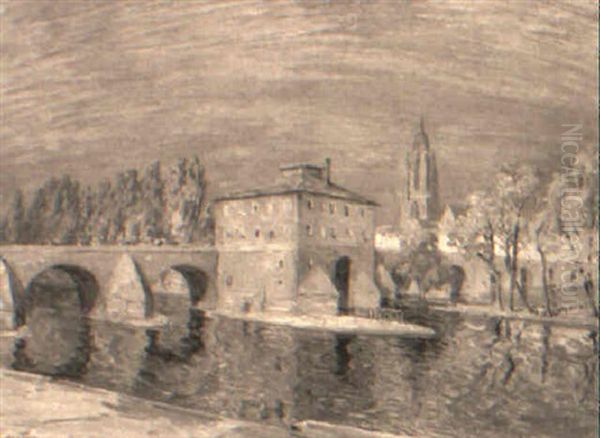 The Bridge In Frankfurt - view 1