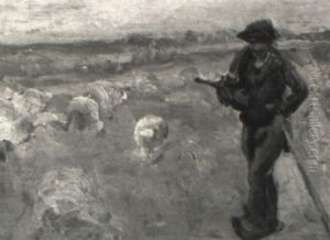 The Shepard And His Flock by William Samuel Horton