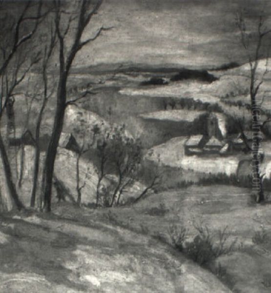 Village In Winter - view 1