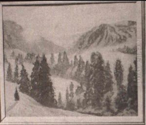 Disappearing Sun, Gstaad by William Samuel Horton