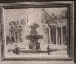Bernini Columns, Rome by William Samuel Horton