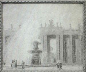 Bernini Columns-rome by William Samuel Horton