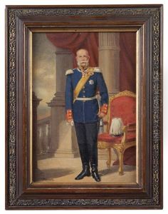 Kaiser Franz Joseph I. In Preussischer Uniform by Joseph Eugen Hoerwarter