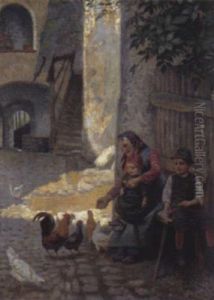 Bei Der Grosmutter by Joseph Eugen Hoerwarter