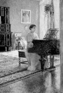 Dame Am Klavier by Joseph Eugen Hoerwarter