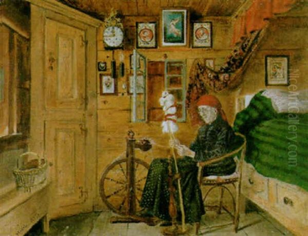 Spinnerin In Schlafstube - view 1