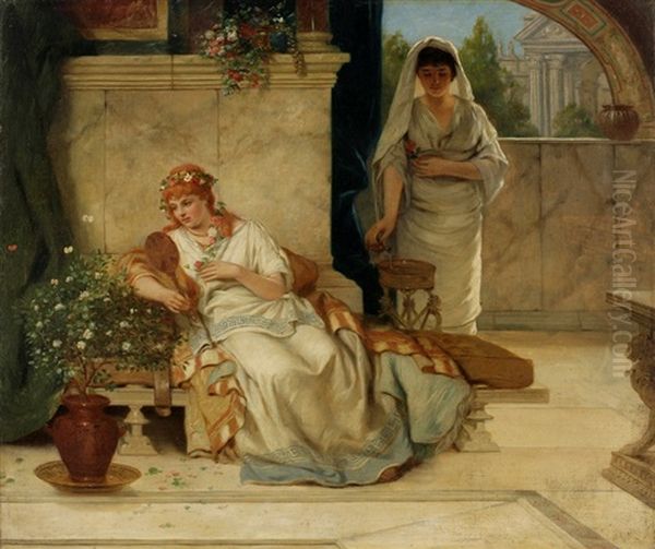 Roman Interior With Two Women - view 1