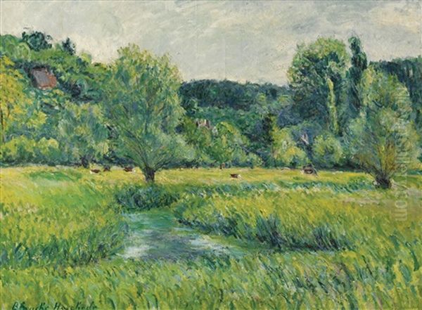 L'epte Dans La Prairie - view 1