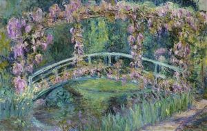 Le Pont Japonais, Jardin De Claude Monet by Blanche Hoschede-Monet