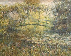 Le Petit Pont Japonais A Giverny by Blanche Hoschede-Monet