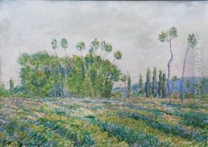 Poplars In Ajoux by Blanche Hoschede-Monet