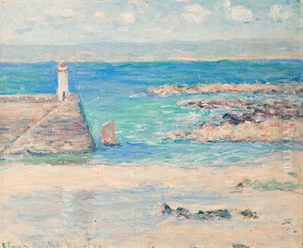Phare Et Rochers En Bord De Mer - view 1