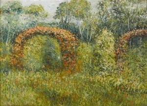 La Roseraie A Giverny by Blanche Hoschede-Monet