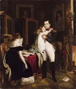 Napoleone Saluta Il Figlio, Re Di Roma, Alla Partenza Per La Campagna Militare Del 1814