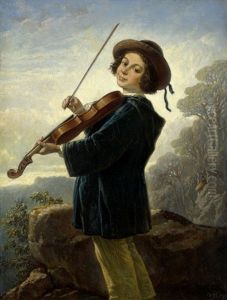 Der Junge Geiger by Theodor Hosemann