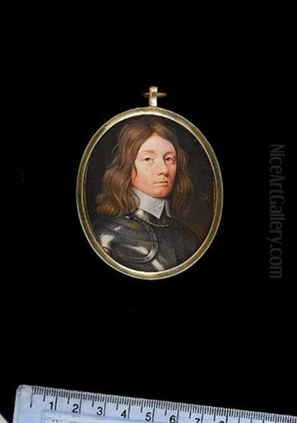 A Gentleman, Called Sir Arthur Hesilrige, Wearing Armour And White Lawn Collar, His Brown Hair Worn Long - view 1