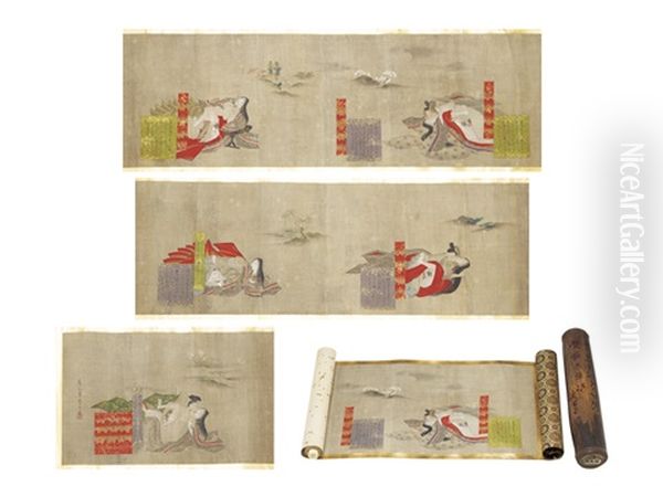 Shunga Scroll (5 Pictures) - view 1