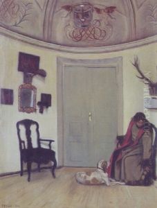 Interior Med En Pige Og En Hund by Marianne Host