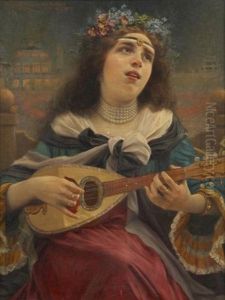 Musicienne Devant L'opera