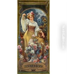 Allegorie De L'ete (zomer) by Constant Pr. Hoste