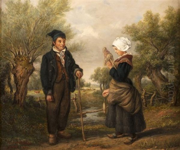La Petite Fileuse Et Son Compagnon - view 1