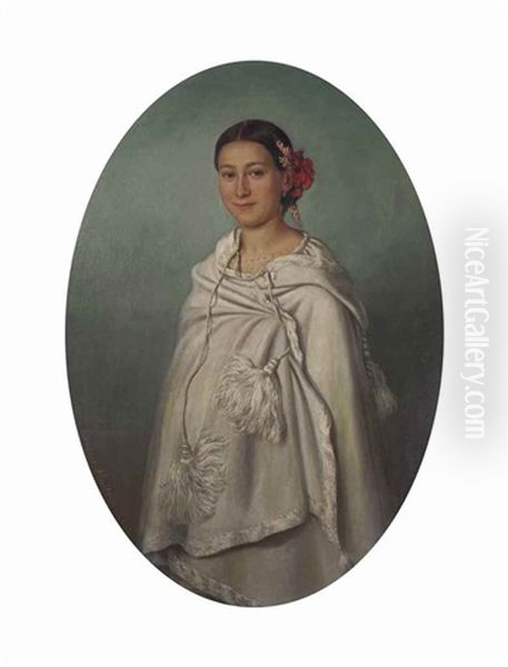 Jeune Femme Au Chale Blanc - view 1