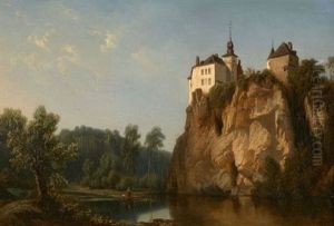 Chateau De Walzin Pres De Dinant En Belgique