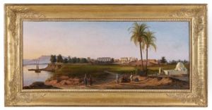 Vue Du Site Archeologique De Karnak
