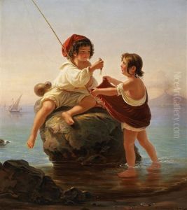 Die Kleinen Fischer by Woldemar Hottenroth