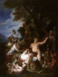 L'ivresse De Bacchus by Michel-Ange Houasse