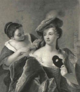 Jeune Femme Et Sa Servante En Tenue De Carnaval Jeune Femme Et Sa Servante En Tenue De Carnaval