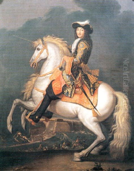 Portrait Equestre De Louis Xiv - view 1