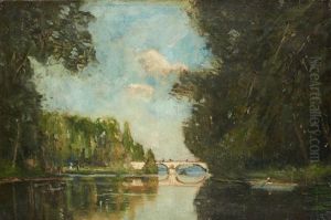 Rameurs Sur L'oise by Charles Houben