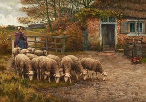 Bergere Et Ses Moutons Bergere Et Ses Moutons