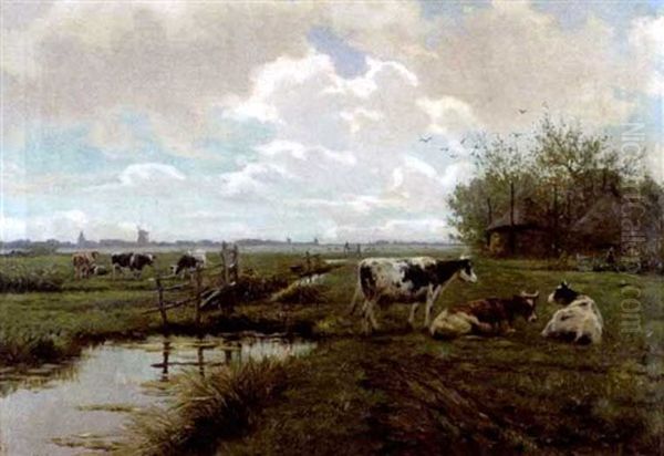 Landschap Met Koeien - view 1