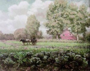Dorflandschaft Mit Gespann by Henri Houben