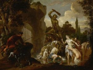 Diana And Actaeon by Arnold Houbraken