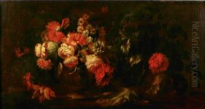 Nature Morte Aux Fleurs by Niccolino Van Houbraken