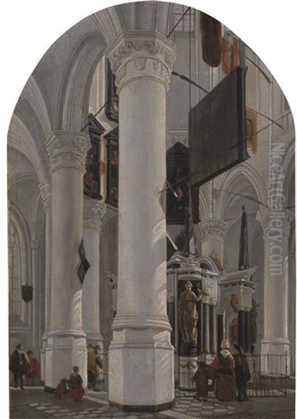 The Interior Of The New Church With The Tomb Of Willem The Silent, Delft - view 1
