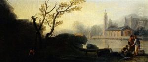 Le Retour Des Pecheurs by Jean Pierre Louis Houel
