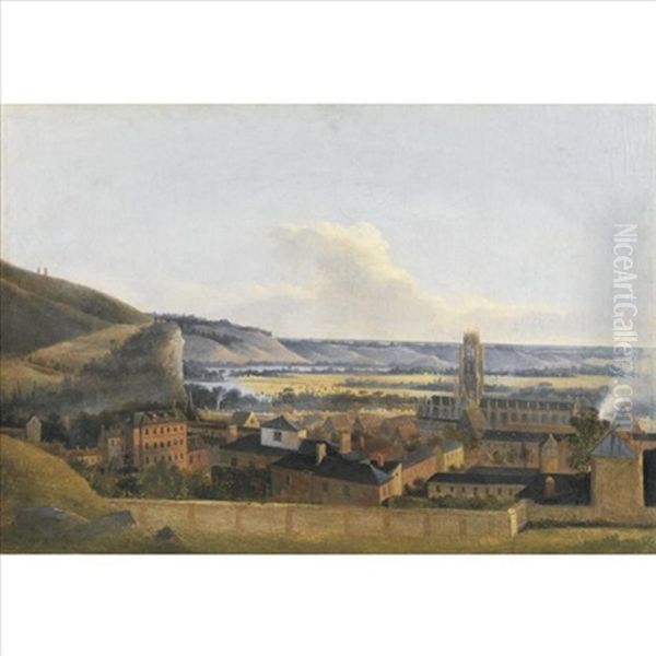 View Of A Town On The River Yonne - view 1