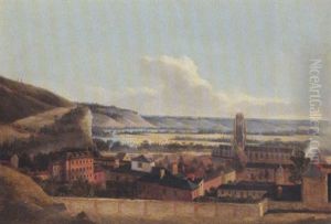 Vue D'une Ville De Normandie