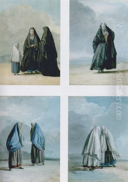 Women In Sicilian And Maltese Costume - view 1