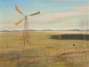 Burnt Stubble Wimmera by Arthur Boyd Houghton