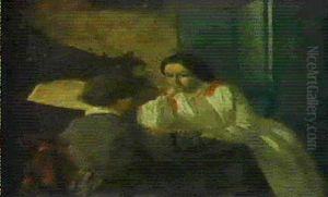 A Game Of Chess by Arthur Boyd Houghton