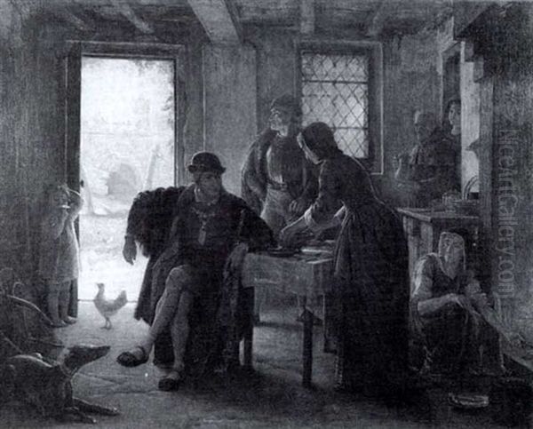 King Alfred In The Neatherd's Cottage - view 1