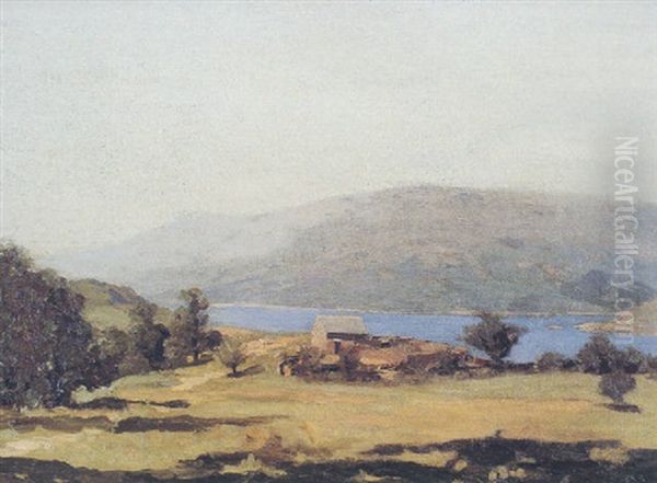 Extensive Coastal Landscape With Building Beyond - view 1