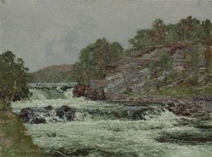 A Summer Spate, Ayrshire by George Houston
